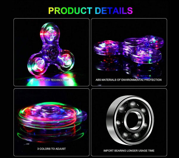 LED Light up Fidget Spinner Toys - Image 6