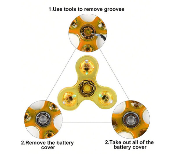 LED Light up Fidget Spinner Toys - Image 3